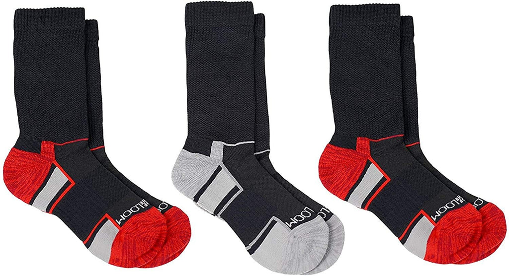 Fruit of the Loom Boy's Breathable Cooling Nylon 3 Pack Crew Socks