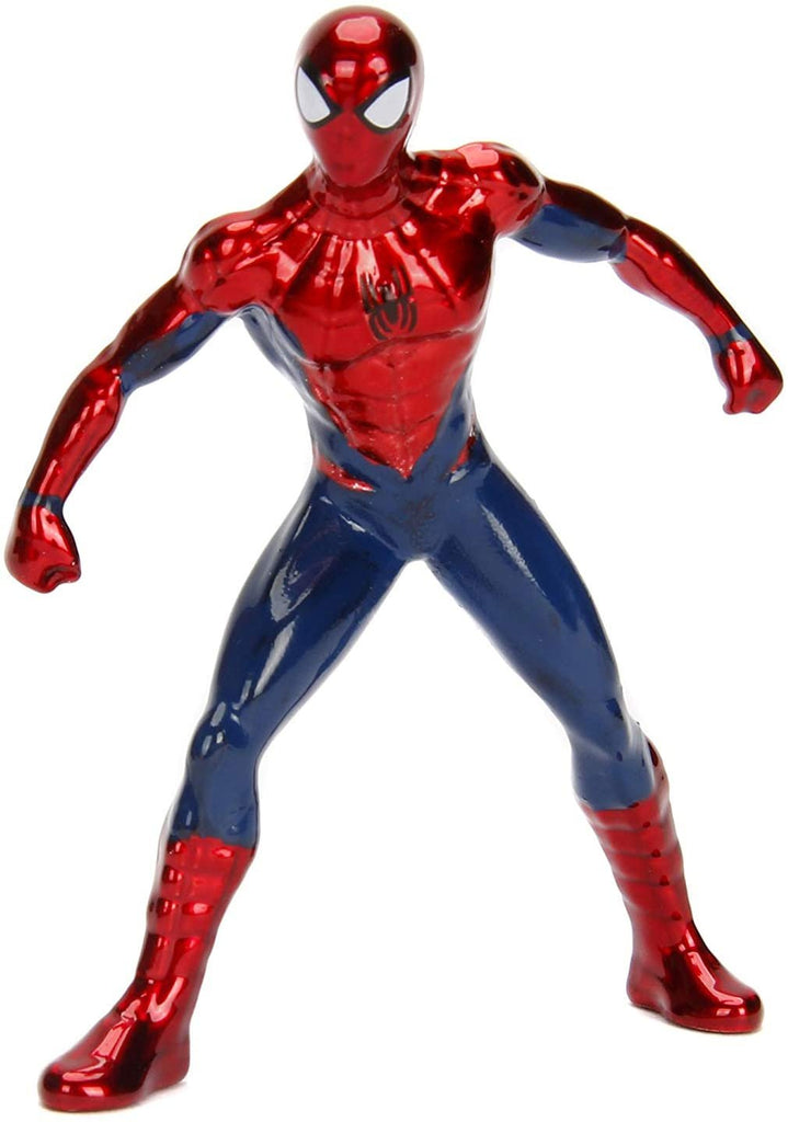 Jada Toys Marvel 1:24 2017 Ford GT Die-cast Car with 2.75" Spider-Man Figure, Toys for Kids and Adults, Red/Blue (99725)