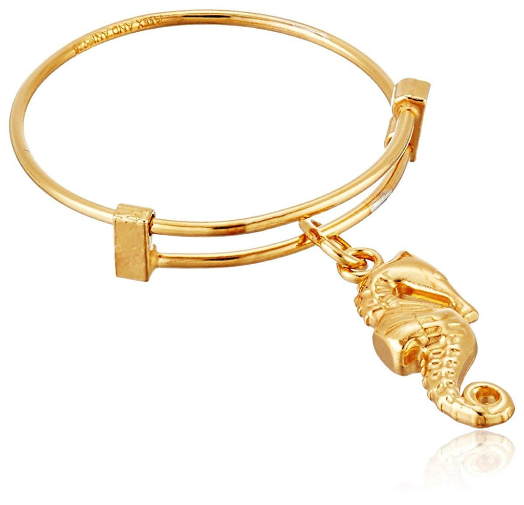 Alex and Ani Expandable Wire Seahorse Stackable Ring, Sizes 7-9