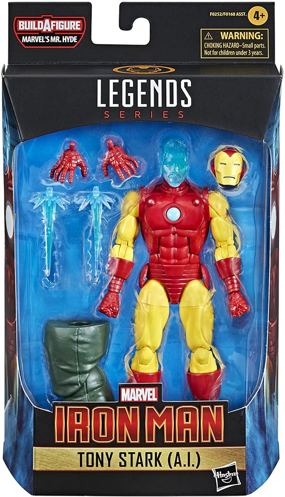 Marvel Hasbro Legends Series 6-inch Collectible Tony Stark (A.I.) Action Figure Toy for Age 4 and Up
