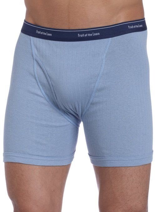 FRUIT OF THE LOOM Men's 8-pack Boxer Briefs BLUES COLLECTION S, M, L, XL 2XL