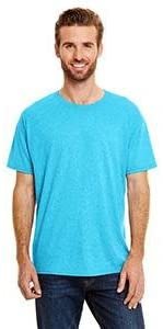 Hanes Mens X-Temp Fresh IQ Tri-Blend Performance Tee, S,Flying Turquoise Heather