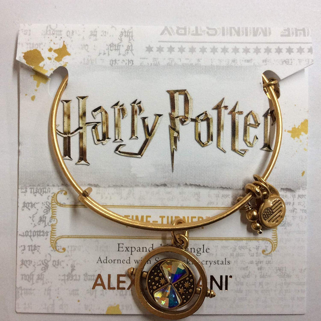 Alex and Ani Harry Potter Time Turner Bangle Bracelet Shiny Gold