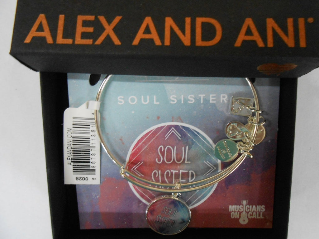 Alex and Ani Soul Sister Charm Bangle | Musicians On Call Shiny Silver Finish CBD16SSSS