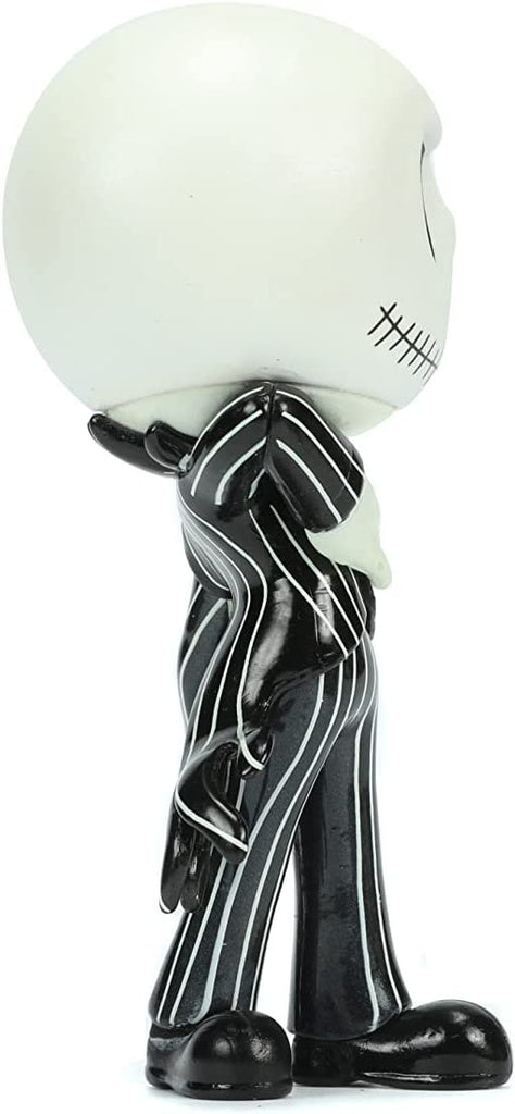 Jada Toys Disney The Nightmare Before Christmas 4" Jack Skellington Glow in The Dark Die-cast Collectible Figure, Toys for Kids and Adults