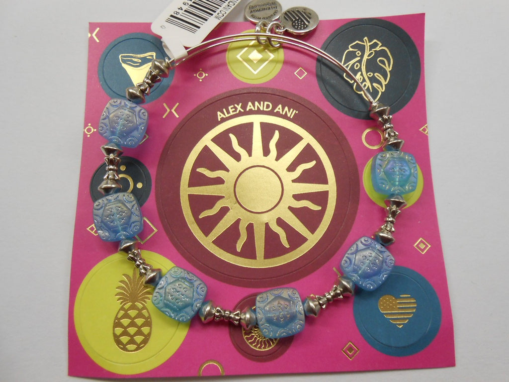 Alex and Ani Womens Square Halo Ocean Bangle