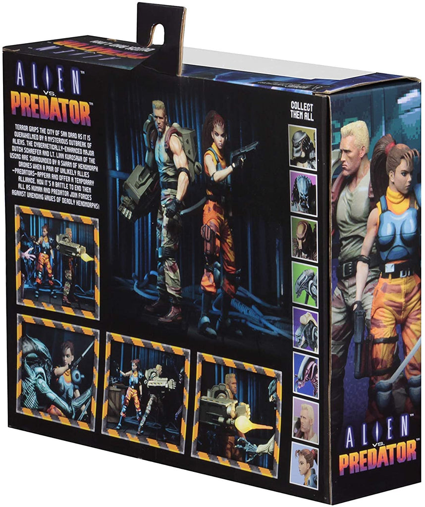NECA Alien vs Predator (Arcade Appearance) - 7” Scale Action Figures - Dutch & Linn 2-Pack