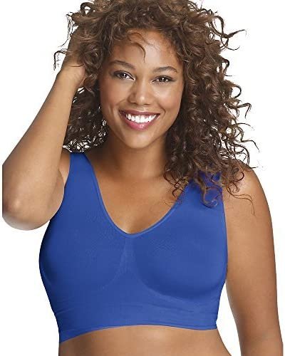 JUST MY SIZE Pure Comfort Seamless Wirefree Bra with Moisture Control (1263)