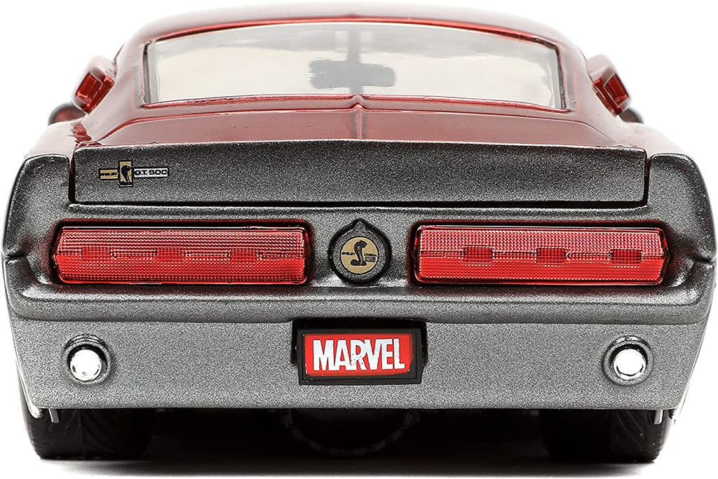 Jada Toys Marvel Guardians of The Galaxy 1:24 1967 Shelby GT500 Die-cast Car with 2.75" Star-Lord Figure