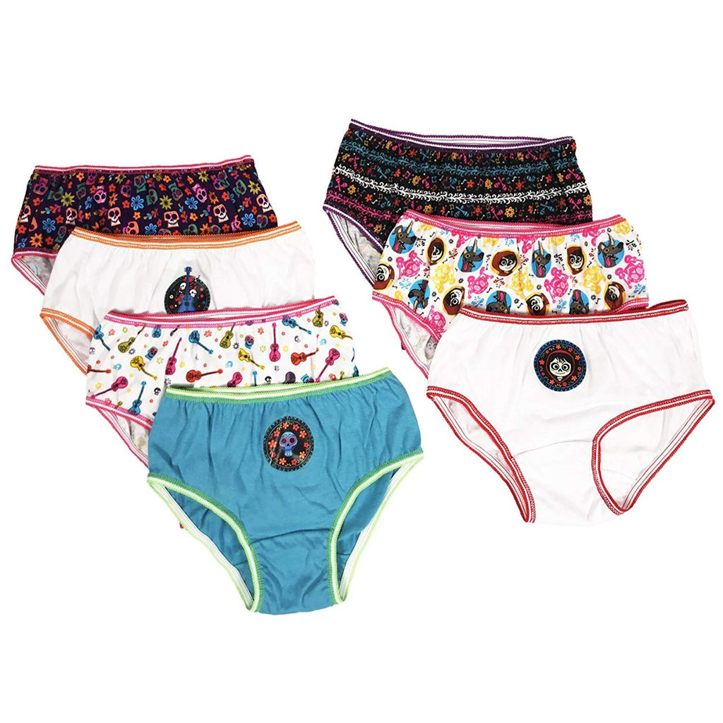 Disney Girls' Coco 7-Pack Underwear Panties
