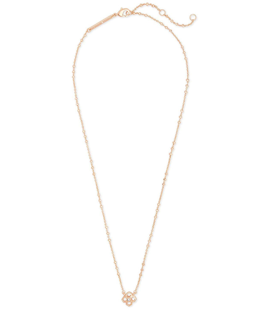 Kendra Scott Rue Pendant Necklace in Rose Gold