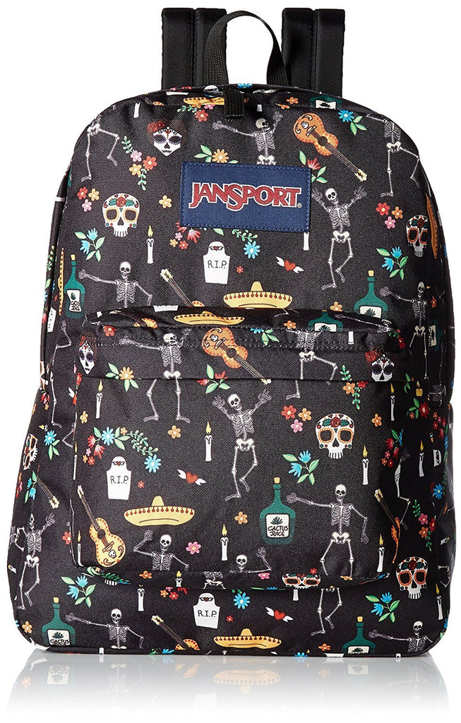 JanSport Superbreak Backpack- Sale Colors (Day of the Dead)