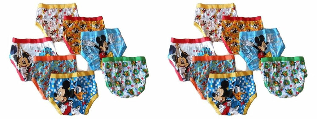 Disney Little Boys' Seven Pack Mickey Mouse Briefs