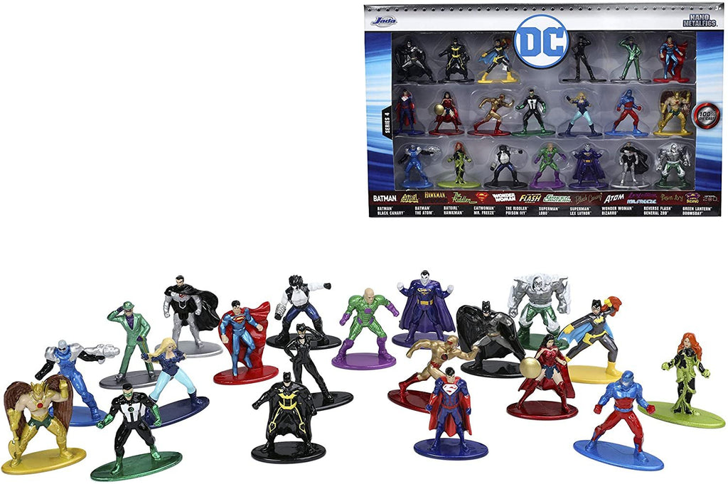 Jada Toys DC Comics 1.65"" Die-cast Metal Collectible Figures 20-Pack Wave 4, Toys for Kids and Adults (32391) , Blue