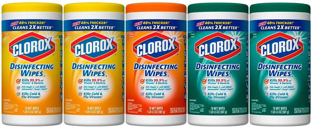 Clorox Disinfecting Wipes Variety Pack, 78 Count (Pack of 5)