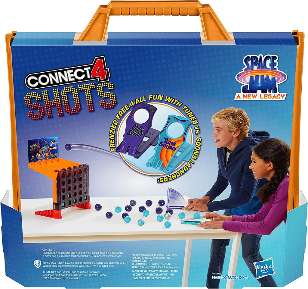Hasbro Gaming Connect 4 Shots: Space Jam A New Legacy Edition Game, Inspired by The Movie with Lebron James, Fast-Action Game for Kids Ages 8 and Up , Blue