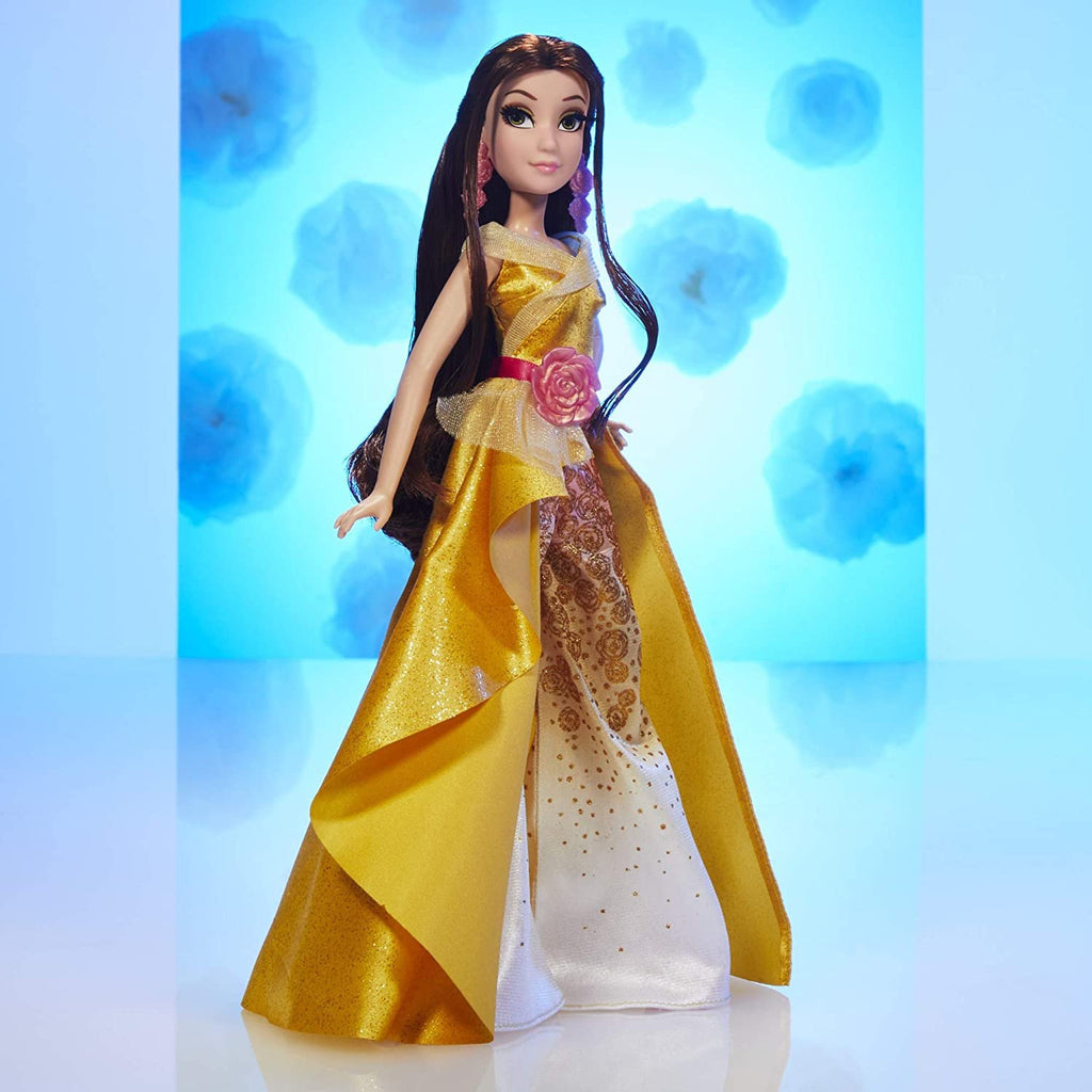 Disney Princess Style Series 08 Belle, Contemporary Style Fashion Doll with Accessories, Collectable Toy for Girls 6 Years and Up