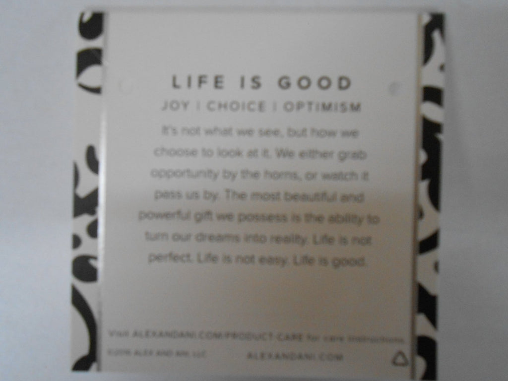 Alex and Ani Womens Charity Design Life is Good Bangle