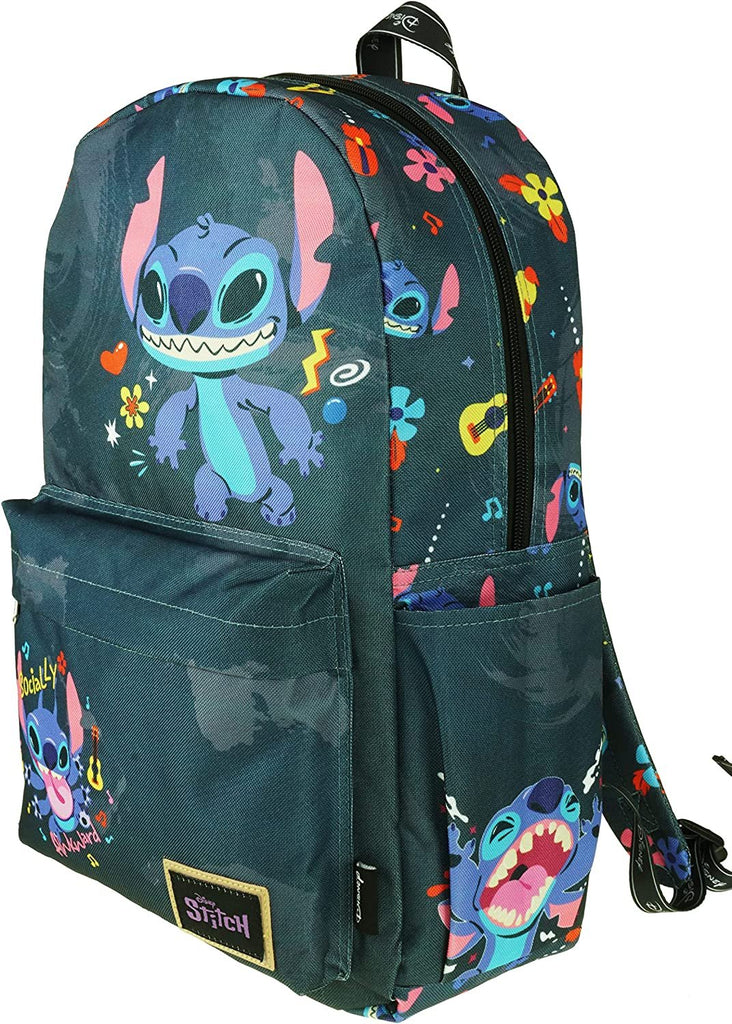 KBNL Classic Disney Winnie The Pooh Backpack with Laptop Compartment for School, Travel, and Work, Multicolor (A22208-WTP)