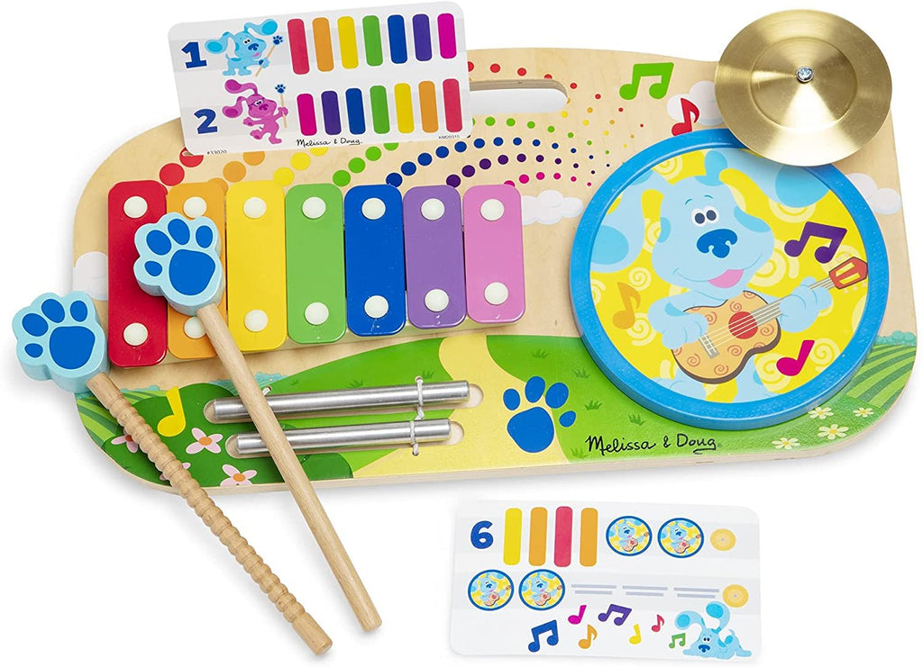 Melissa & Doug Blue's Clues & You! Wooden Music Maker Board (5 Instruments)