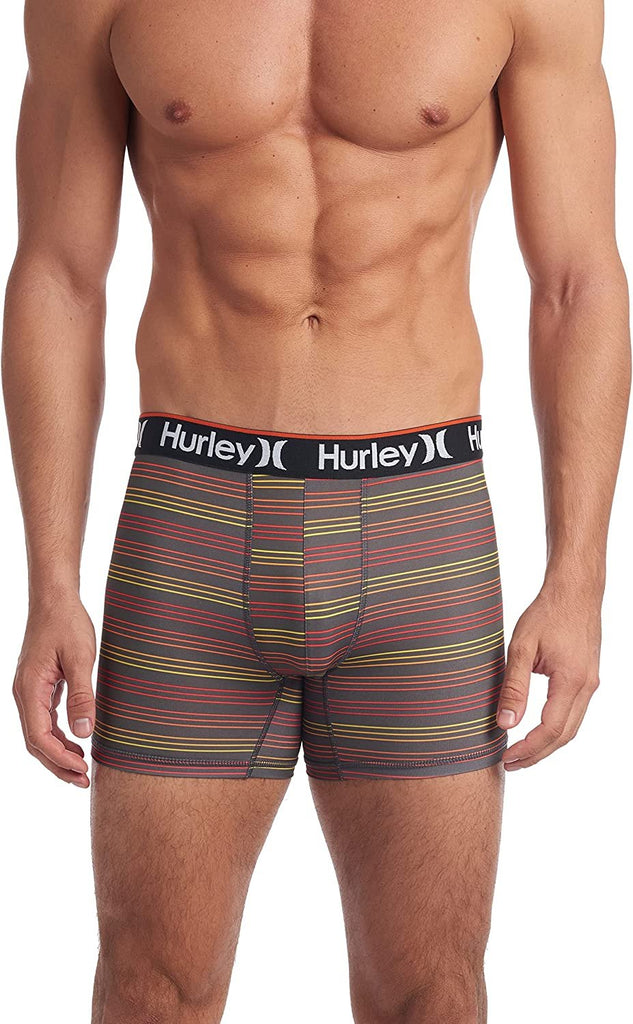 Hurley Men's 3 Pack Regrind Boxer Briefs