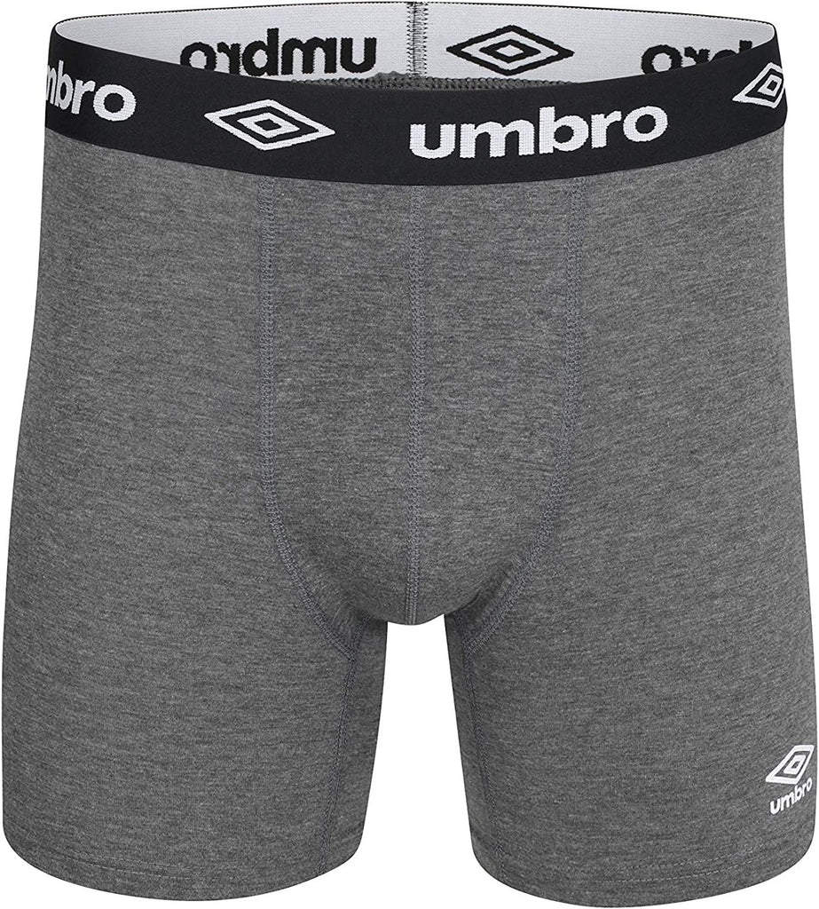 Umbro Men's Trunks Breathable Cotton Underwear Boxers for Men, Black Large  6-Pack 