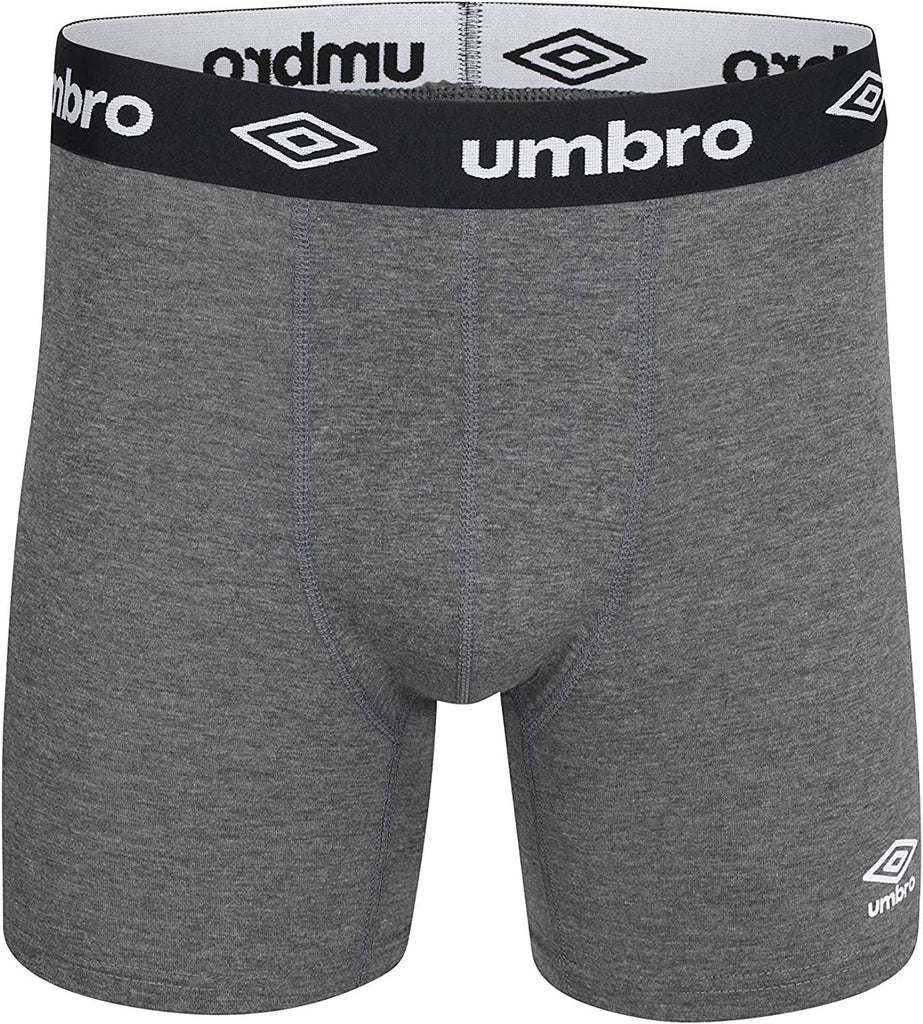 Umbro Mens Boxer Briefs Breathable Cotton Underwear for Men - 6 Pack Cotton Stretch Mens Underwear