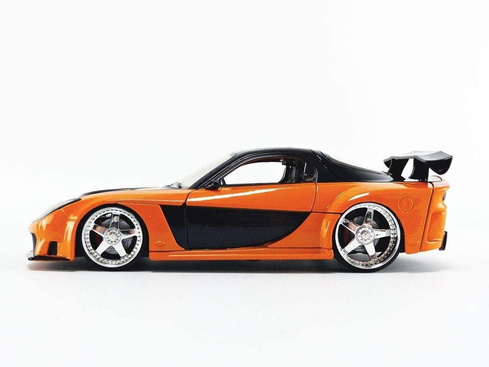 Fast & Furious 1:24 Han's Mazda RX-7 Die-cast Car, Toys for Kids and Adults