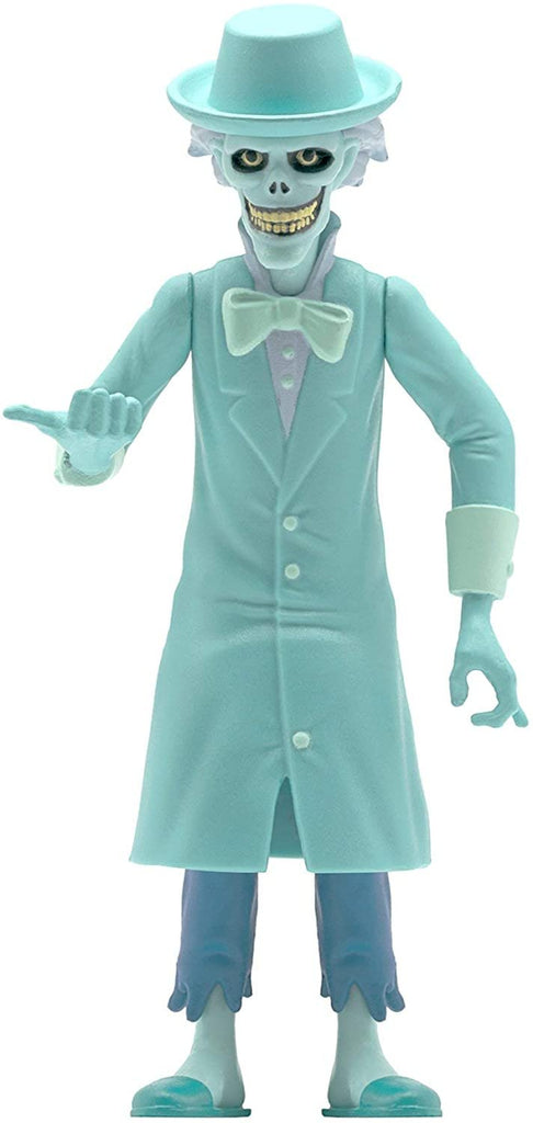 Super7 Haunted Mansion Skeleton Ghost Blue 3 3/4-Inch Reaction Figure