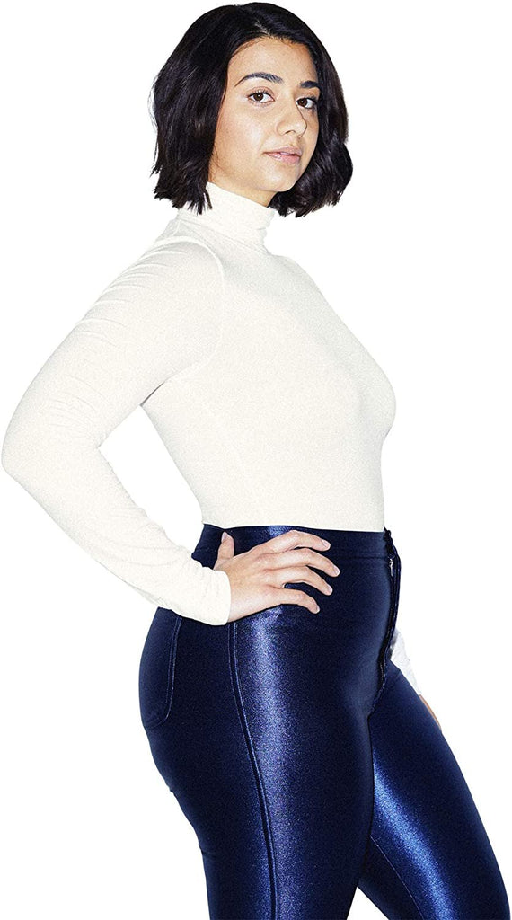 American Apparel Women's Mix Modal Long Sleeve Turtleneck