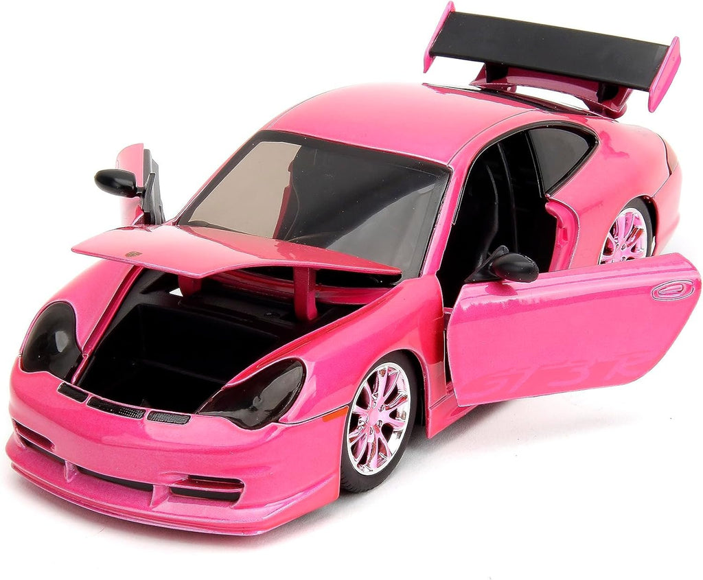 Pink Slips 1:24 Porsche 911 GT3RS Die-Cast Car, Toys for Kids and Adults(Pink)