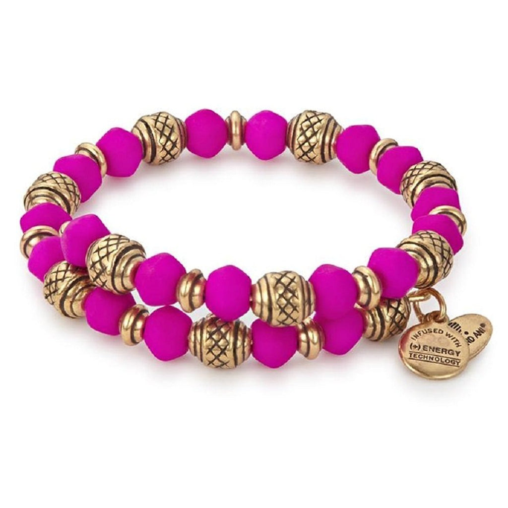 Alex And Ani Electric Wrap Dragonfruit Bangle Bracelet Rafaelian Gold