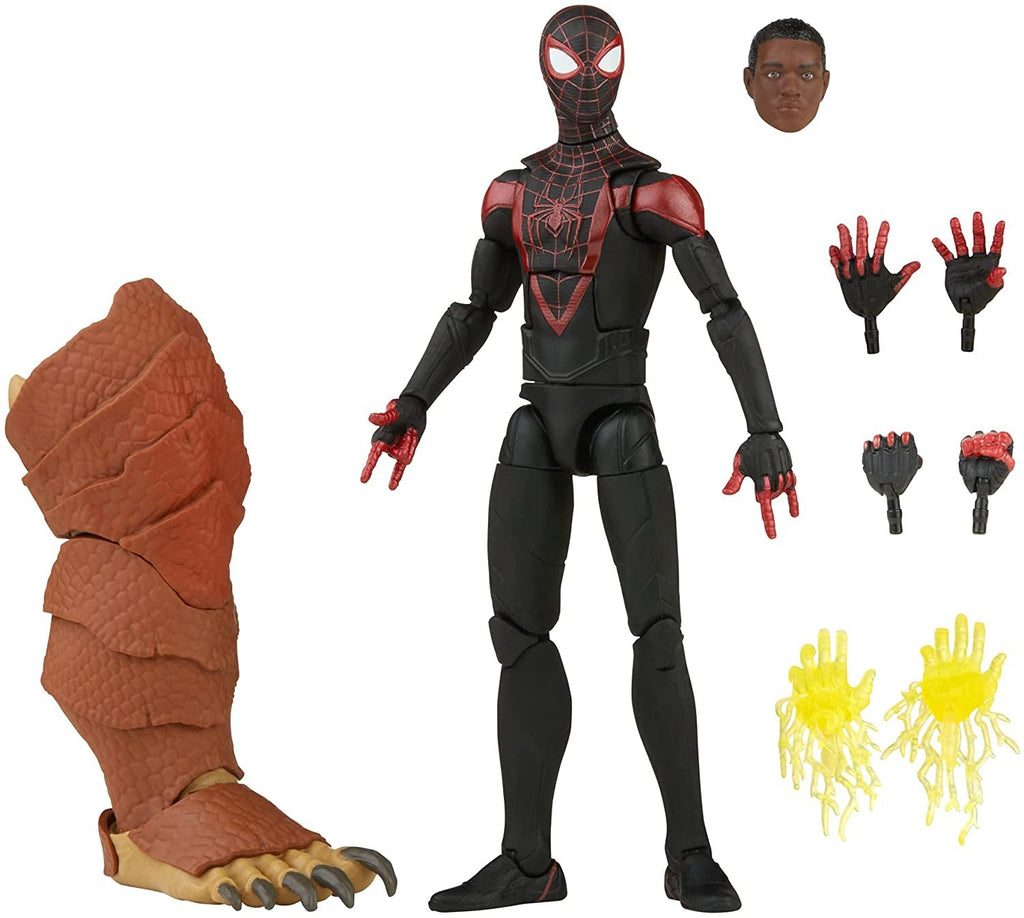 Spider-Man Marvel Legends Series Gamerverse Miles Morales 6-inch Collectible Action Figure Toy and 7 Accessories and 1 Build-A-Figure Part(s)