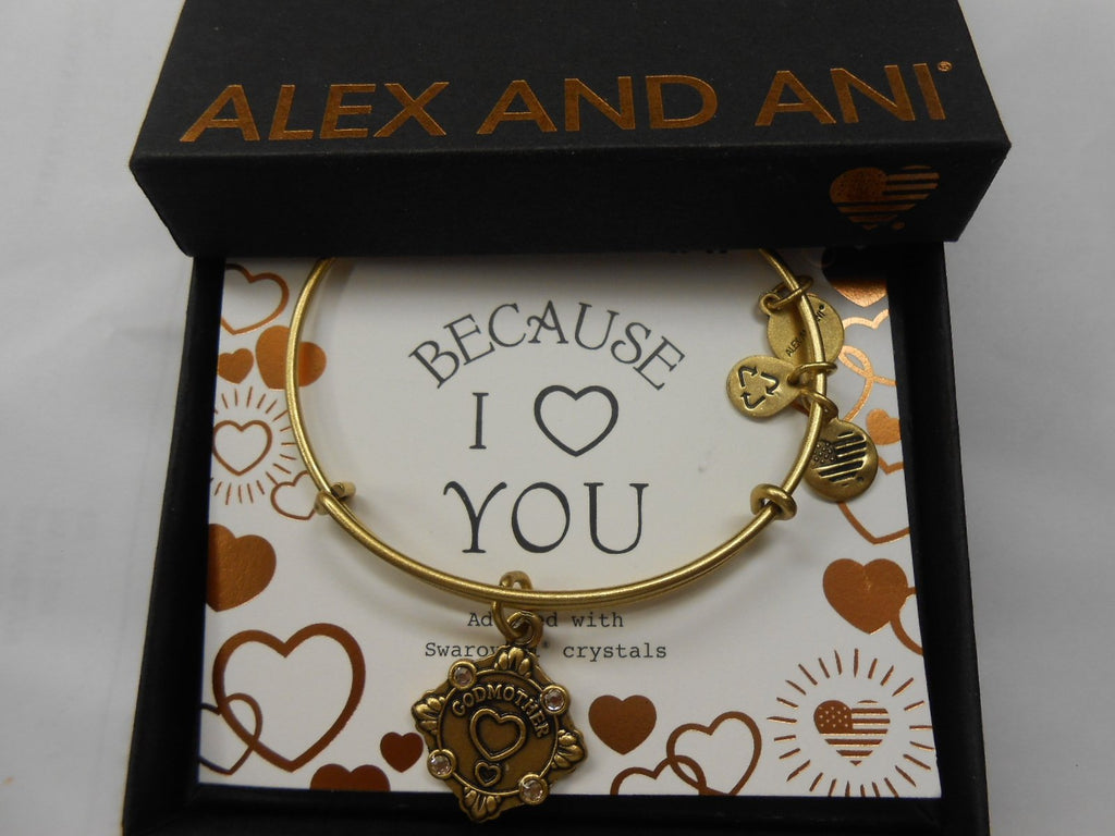 Alex and Ani Womens Because I Love You Godmother III Bangle