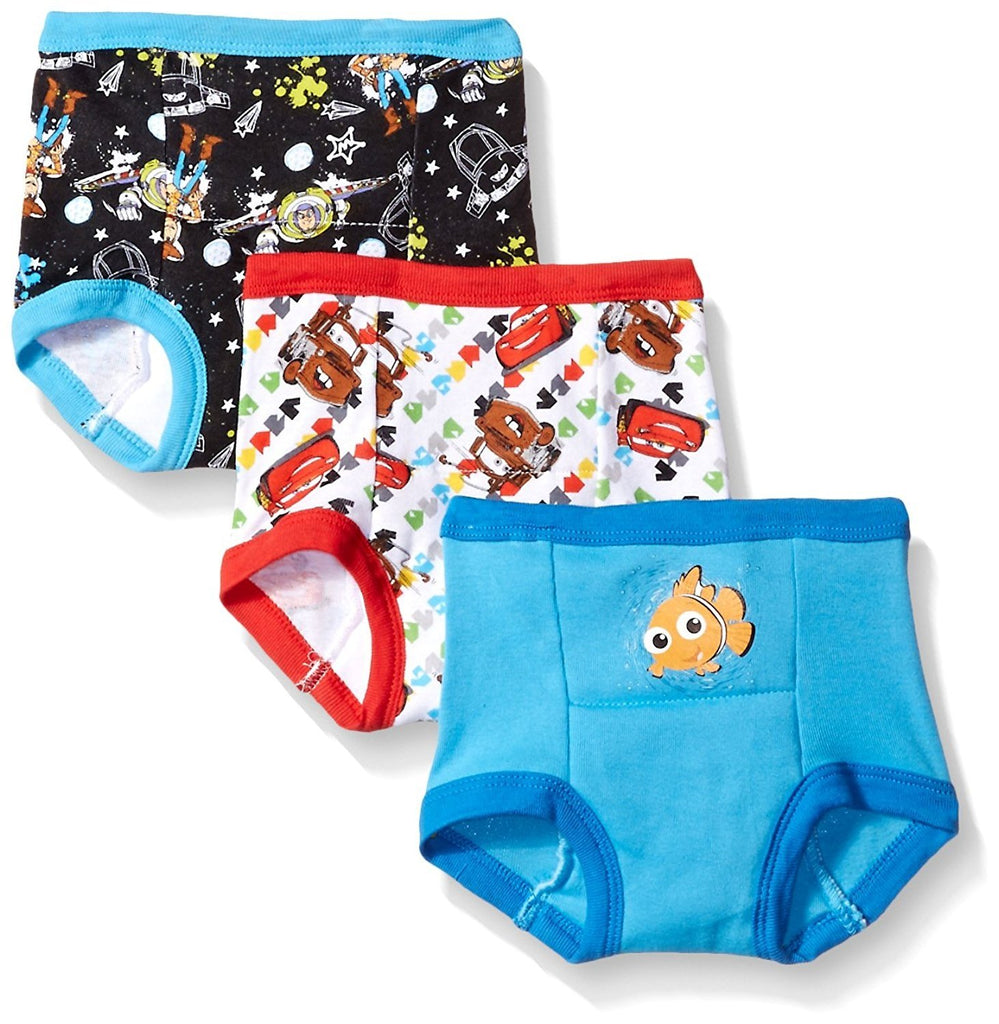 Disney Boys' Cars Toy Story Nemo 3 Pack Training Pant