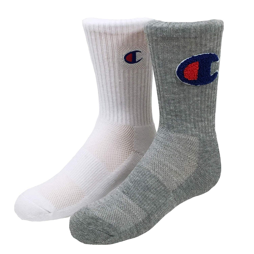 Champion Little & Big Boys 2-Pk. Logo Crew Socks