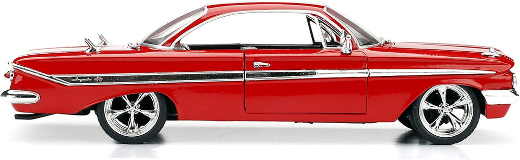 Jada Toys Fast & Furious 8 1:24 Diecast - Dom's Chevy Impala Vehicle , Red