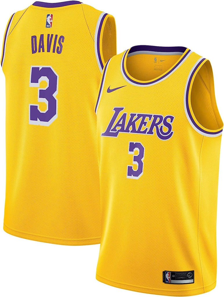 Anthony Davis Los Angeles Lakers #3 Youth 8-20 Yellow Icon Edition Swingman Jersey