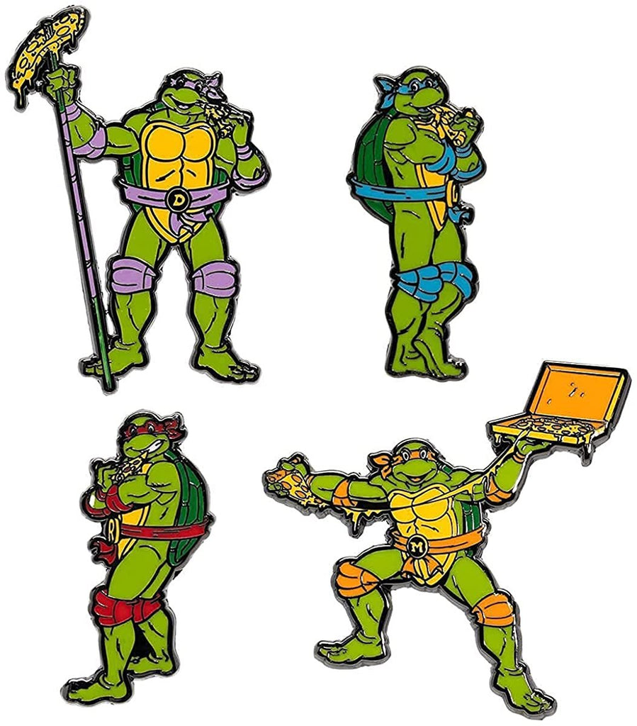 TMNT Teenage Mutant Ninja Turtles 1 1/2-Inch Enamel Pin 4-Pack