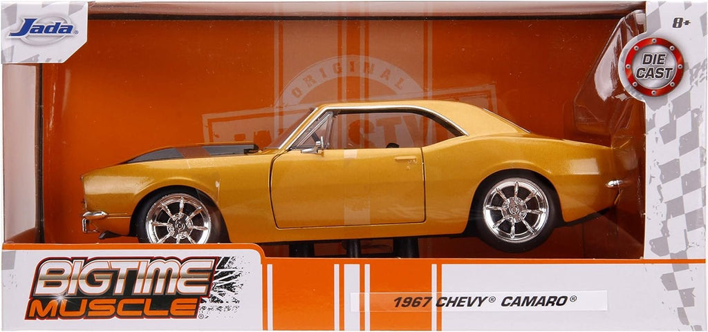 Jada Toys Bigtime Muscle 1:24 1967 Chevy Camaro Die-cast Car, Toys for Kids and Adults