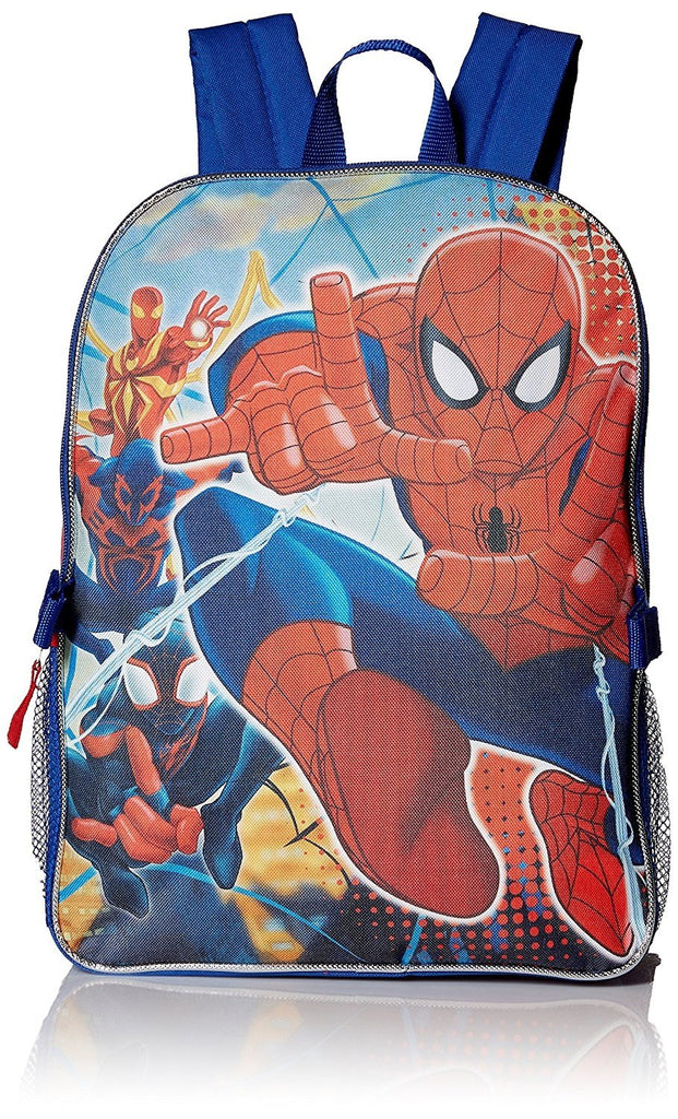 Marvel Boys' Spiderman Backpack with Lunch Kit