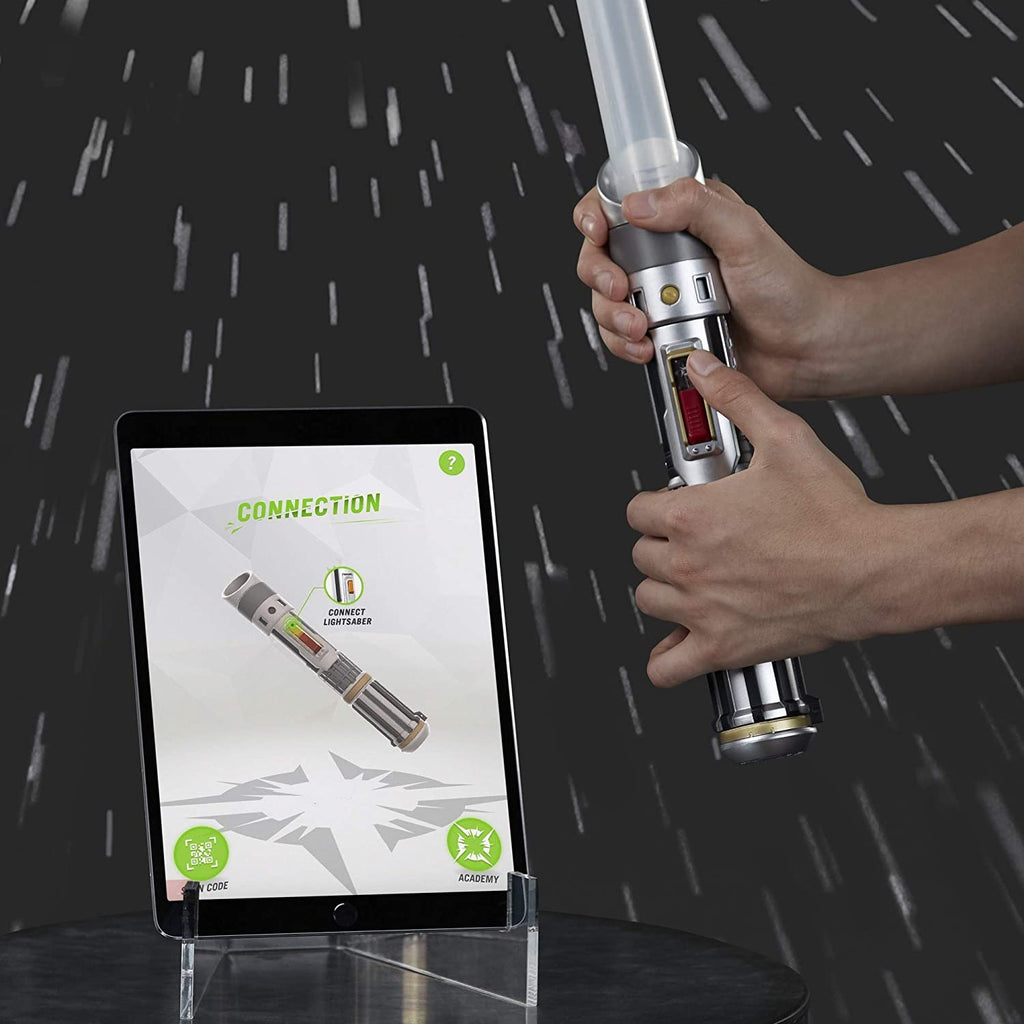 Star Wars Lightsaber Academy Interactive Battling System Lightsaber with Smart-Hilt, Motion Capture Technology, Free App for Gameplay, Brown