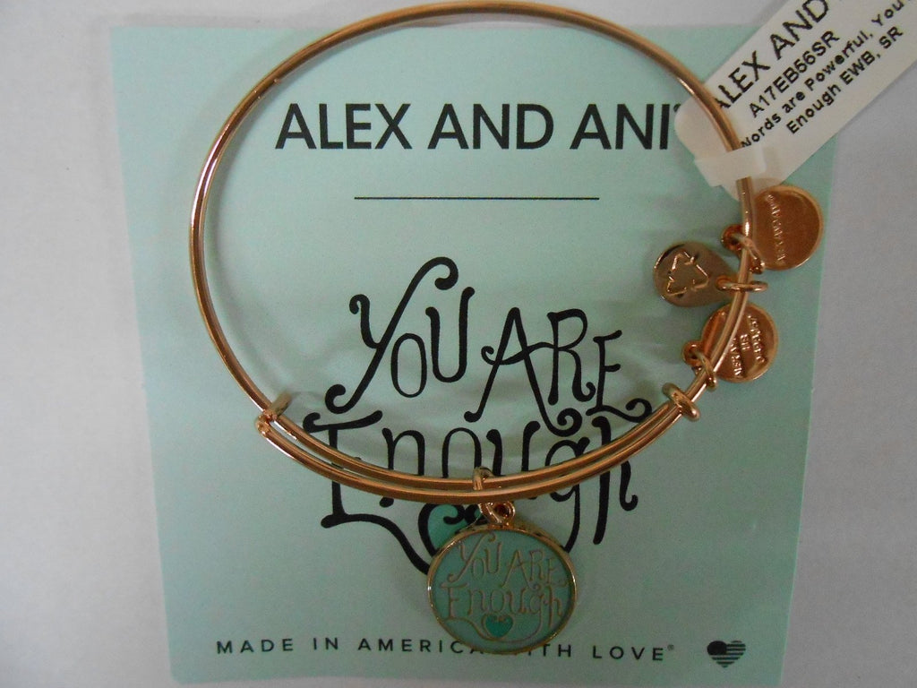 Alex and Ani Womens Words are Powerful - You are Enough Bangle