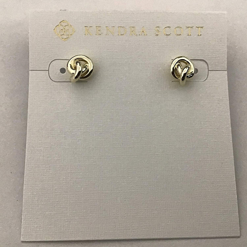 Kendra Scott Presleigh Love Knot Stud Earrings in Gold
