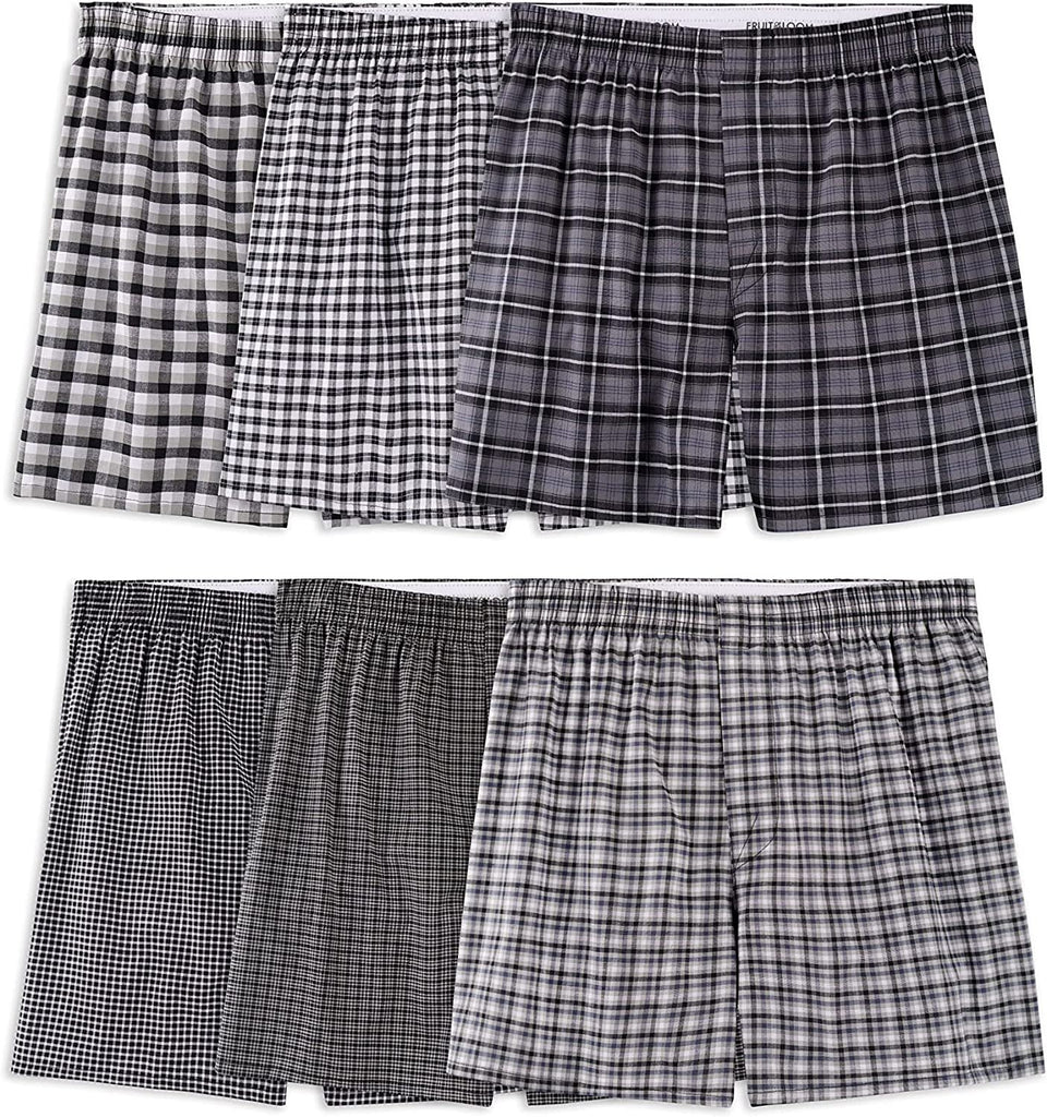 Fruit of the Loom Men's Cotton Stretch Boxer Shorts