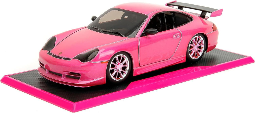 Pink Slips 1:24 Porsche 911 GT3RS Die-Cast Car, Toys for Kids and Adults(Pink)