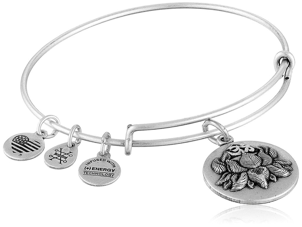Alex and Ani Lotus Peace Petals III Expandable Rafaelian Bangle Bracelet