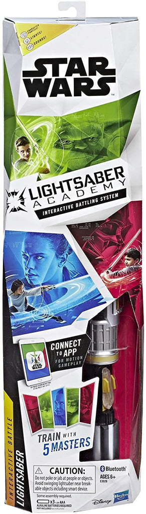 Star Wars Lightsaber Academy Interactive Battling System Lightsaber with Smart-Hilt, Motion Capture Technology, Free App for Gameplay, Brown