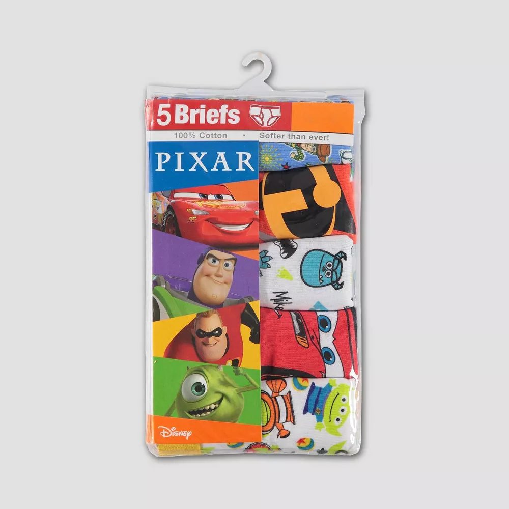 Boys' Pixar 5pk Underwear Cars Toy Story Monsters Incredibles
