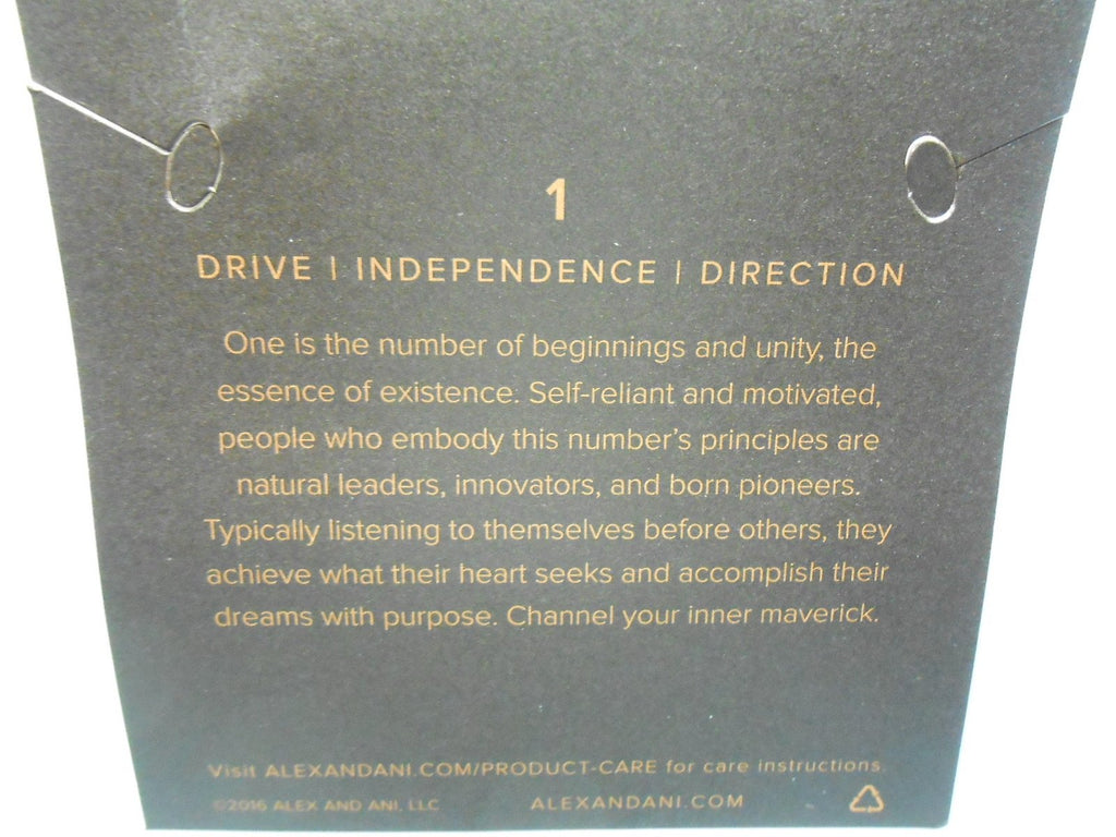Alex and Ani Numerology Number, Expandable Wire Bangle Charm Bracelet